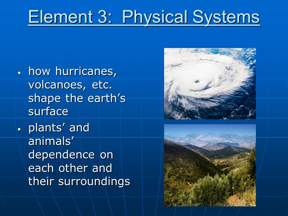 Characteristics of hurricanes